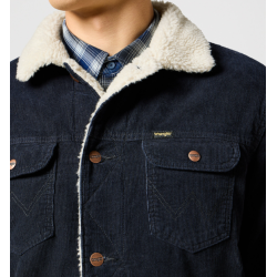 WRANGLER SHERPA JAKKE FLJL (SORT) (F STR.)