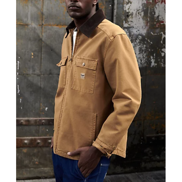 LEE QUILTED CANVAS JAKKE (KUN STR XXL)