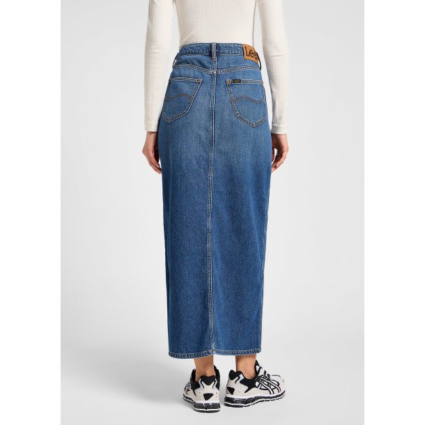 LEE NEDERDEL SIDE SLIT MAXI SKIRT 