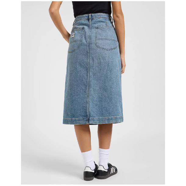 LEE NEDERDEL PATCH MIDI SKIRT 