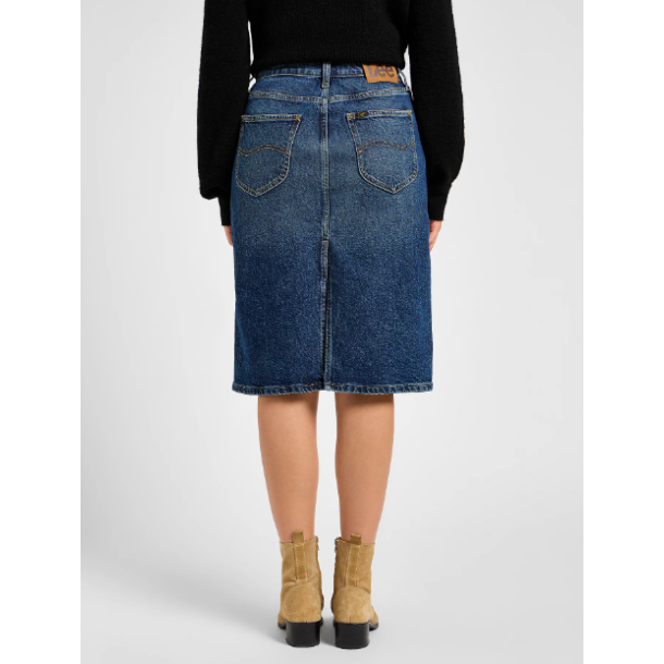 LEE NEDERDEL MIDI SKIRT DARK 