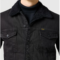 WRANGLER SHERPA JAKKE (SORT) 