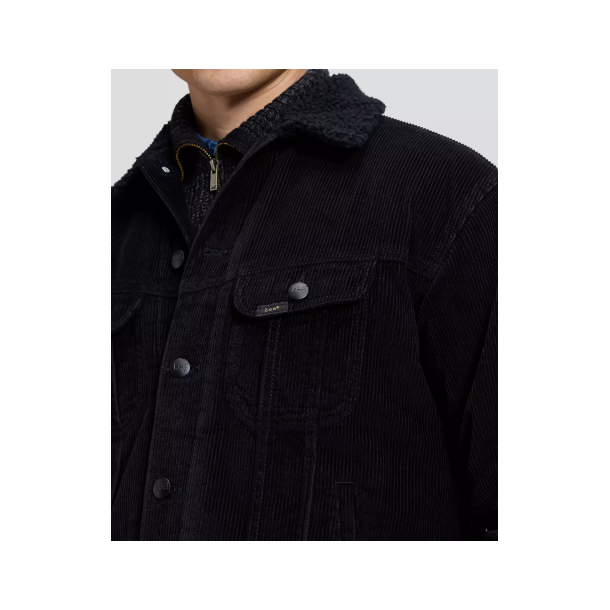 LEE SHERPA JAKKE  RELAXED FL�JL (SORT)