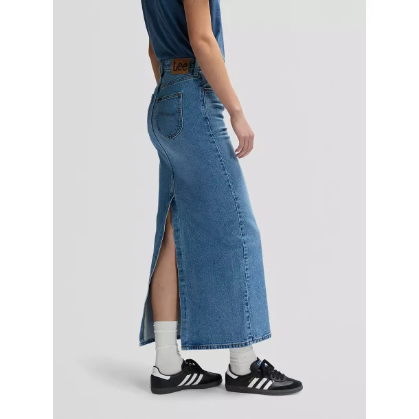 LEE NEDERDEL SIDE SLIT MAXI SKIRT 