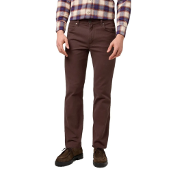 WRANGLER GREENSBORO JEANS STRETCH (VINTERBOMULD) MAHOGANY