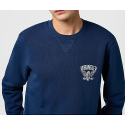 WRANGLER SWEATSHIRT RUND HALS BL