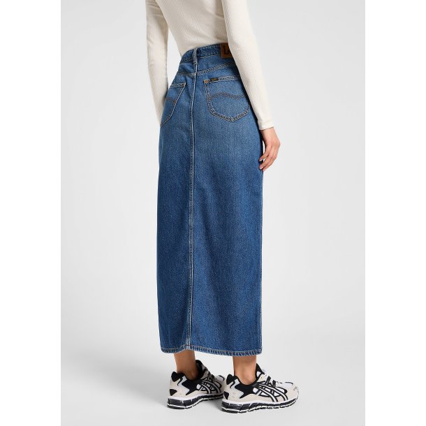 LEE NEDERDEL SIDE SLIT MAXI SKIRT 