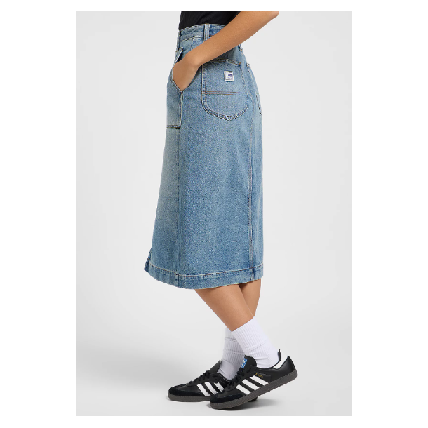 LEE NEDERDEL PATCH MIDI SKIRT 