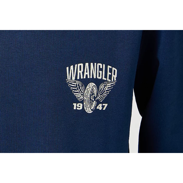 WRANGLER SWEATSHIRT RUND HALS BL