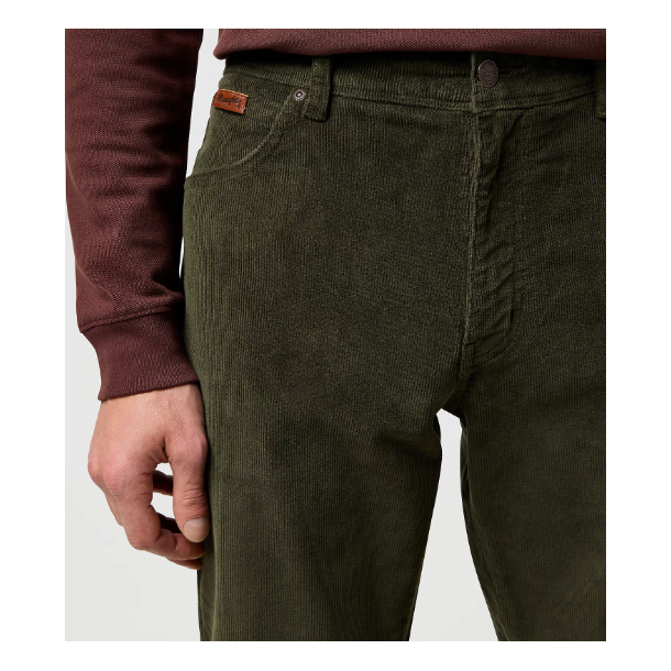 WRANGLER TEXAS STRETCH SLIM FLJL DUSTY GREEN