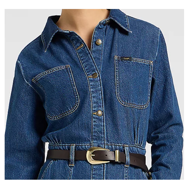 LEE MAXI DENIM UTILITY DRESS