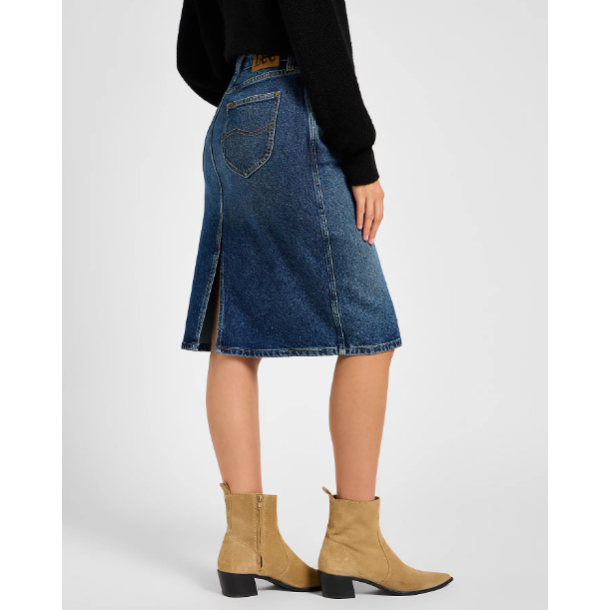 LEE NEDERDEL MIDI SKIRT DARK 