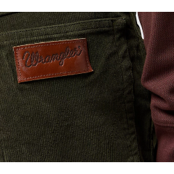 WRANGLER TEXAS STRETCH SLIM FLJL DUSTY GREEN