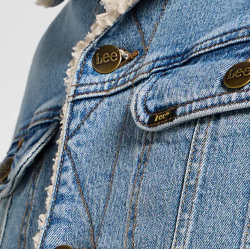 LEE SHERPA JAKKE STONEWASH