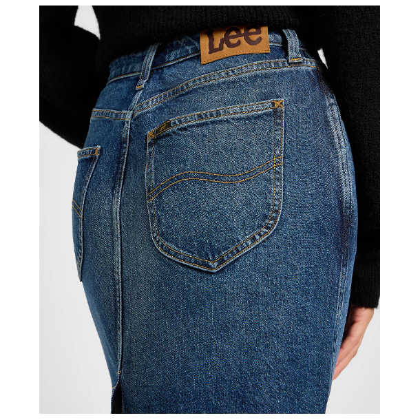 LEE NEDERDEL MIDI SKIRT DARK 