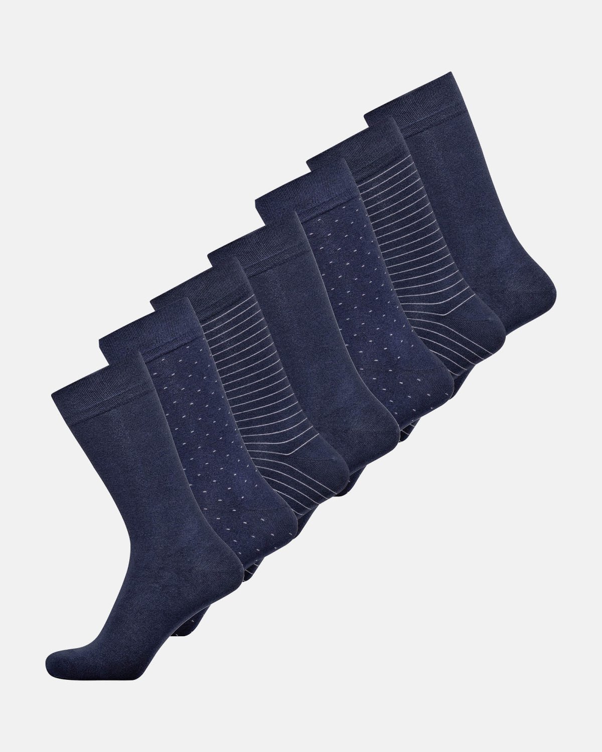 JBS 7 PACK STRØMPER BAMBUS (NAVY) - JBS - Wrangler-Texas-Jeans.Dk