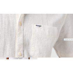  WRANGLER SKJORTE KORT RME  HVID  (HR/BOMULD)