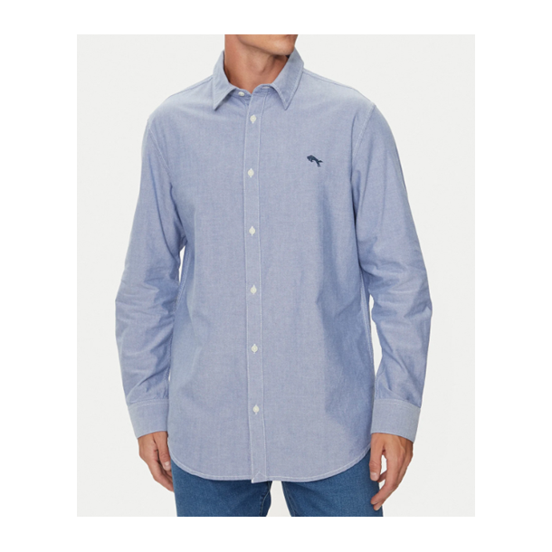 WRANGLER SKJORTE LANG �RMET BL�
