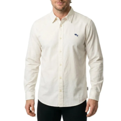 WRANGLER SKJORTE LANG �RMET HVID