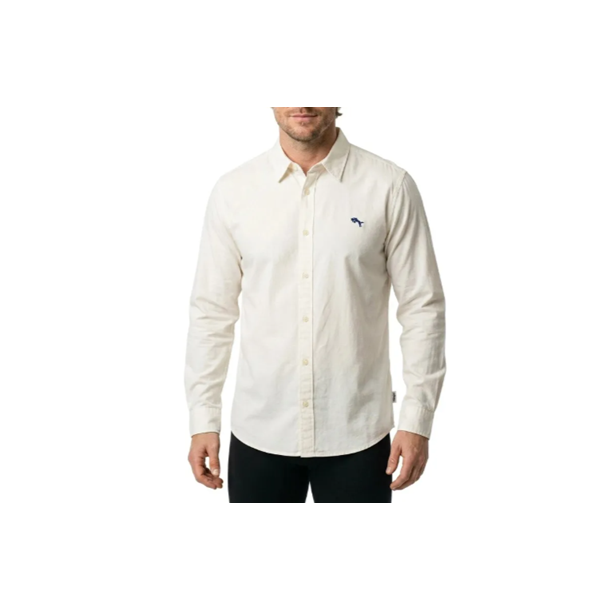 WRANGLER SKJORTE LANG �RMET HVID