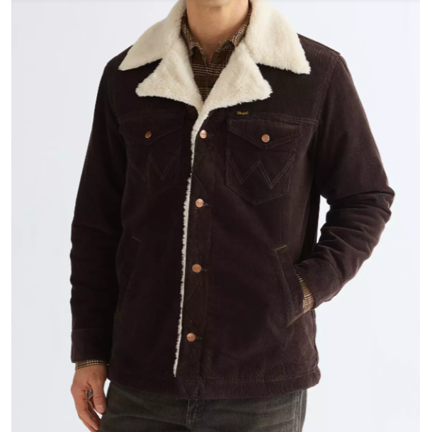 WRANGLER SHERPA JAKKE FL�JL (BRUN)