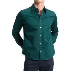 LEE SKJORTE LANG �RME  GR�N