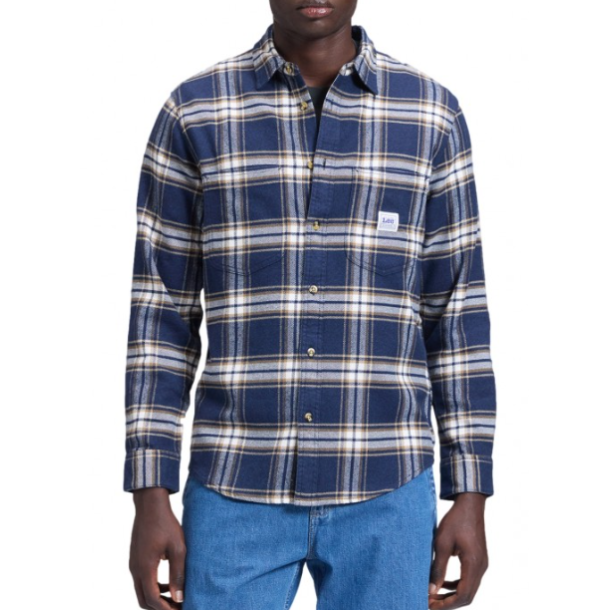 LEE SKJORTE LANG �RME  BL�