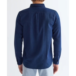 WRANGLER SKJORTE LANG �RMET INDIGOBL�