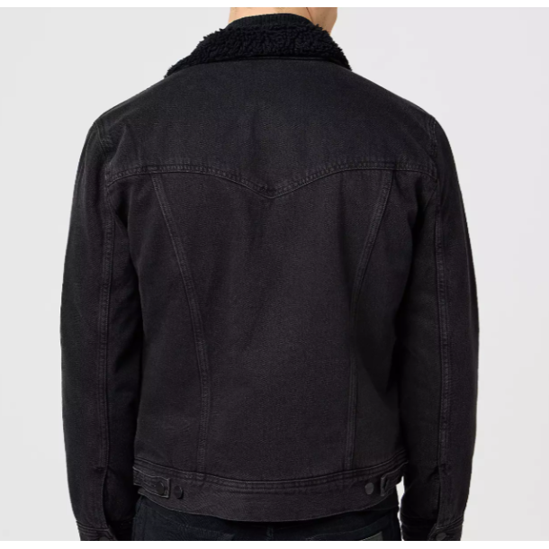 WRANGLER SHERPA JAKKE FL�JL (SORT)