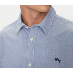 WRANGLER SKJORTE LANG �RMET BL�