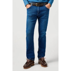 WRANGLER GREENSBORO JEANS (STRETCH) BL� (EKSTRA BL�D)