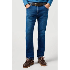 WRANGLER GREENSBORO JEANS (STRETCH) BL� (EKSTRA BL�D)