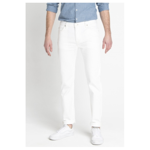 LEE RIDER 100% BOMULD SLIM FIT HVID (KUN STR 31/34)
