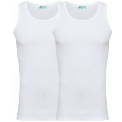 JBS 2 PACK TANK-TOP HVID (ORGANIC)