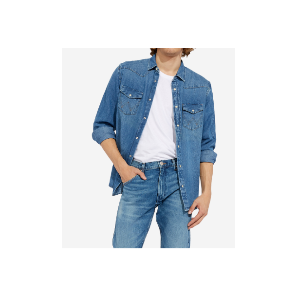 WRANGLER COWBOYSKJORTE (KUN STR S)