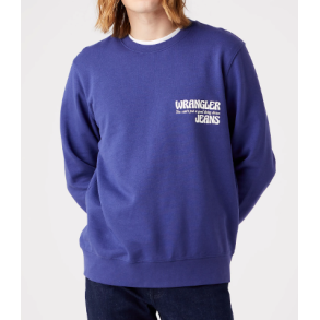 WRANGLER SWEATSHIRT RUND HALS BL
