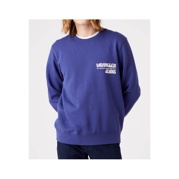 WRANGLER SWEATSHIRT RUND HALS BL