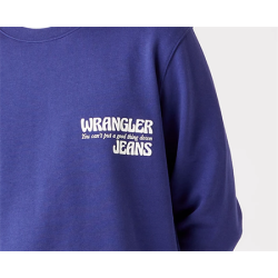 WRANGLER SWEATSHIRT RUND HALS BL