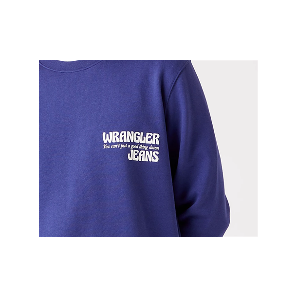 WRANGLER SWEATSHIRT RUND HALS BL